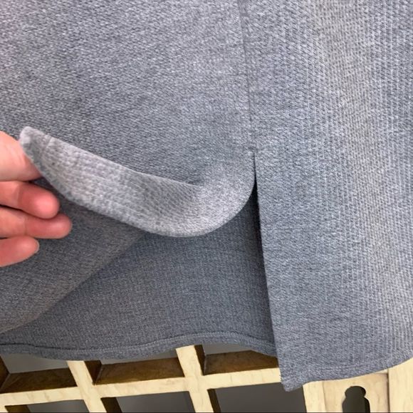 Loft Gray Stretch Pencil Skirt XL - Picture 3 of 5